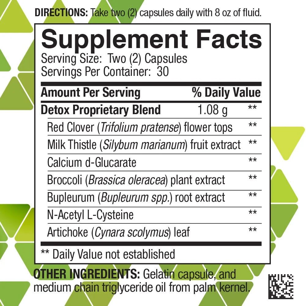 Supplement facts LiverClear