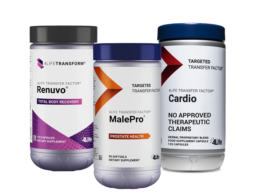 4Life malepro, cardio and renuvo set